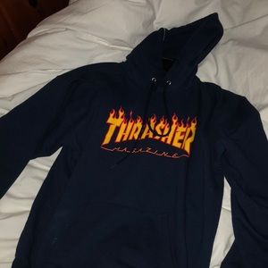 Navy Blue Thrasher Hoodie
